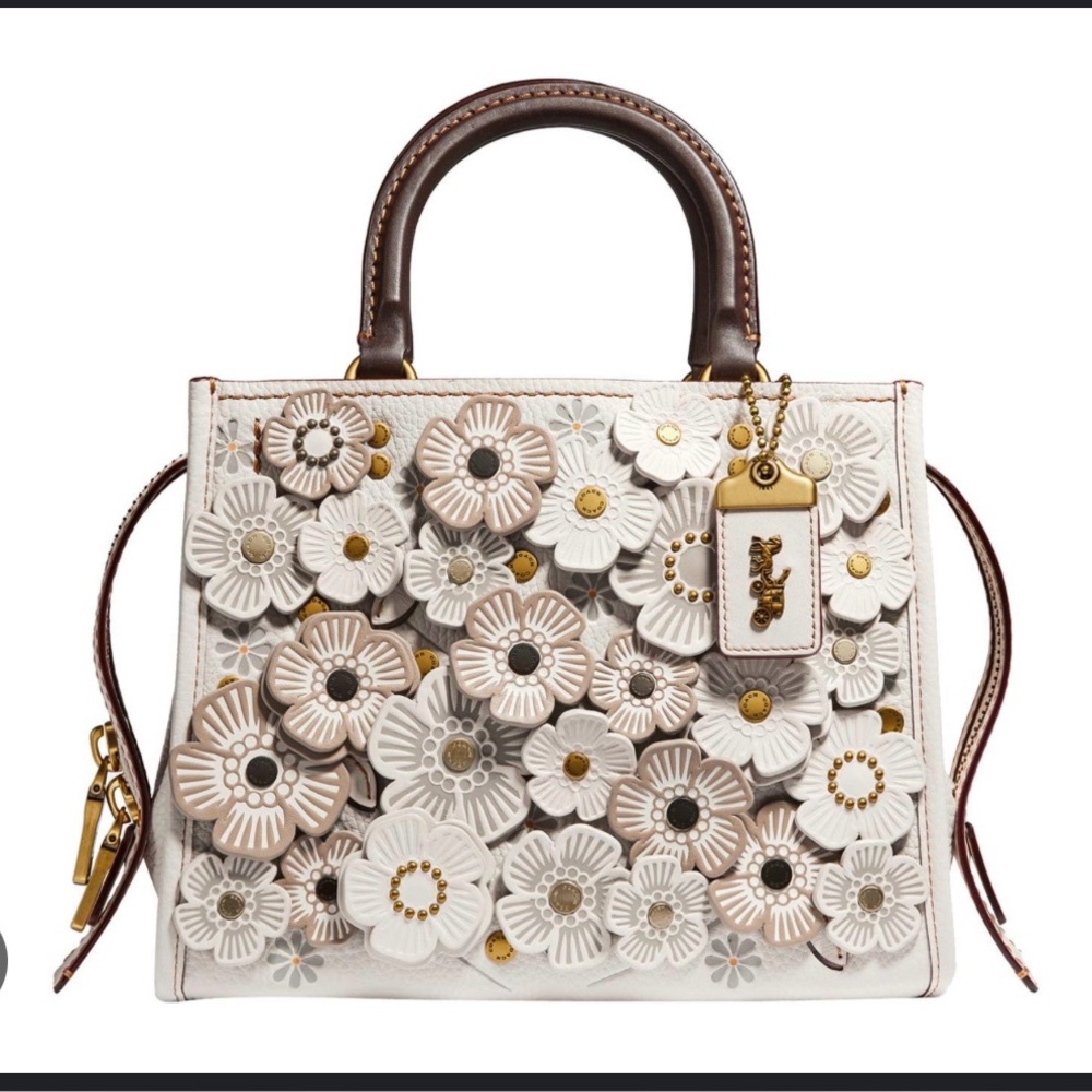 COACH 1941 Tea Rose Applique Rogue Bag